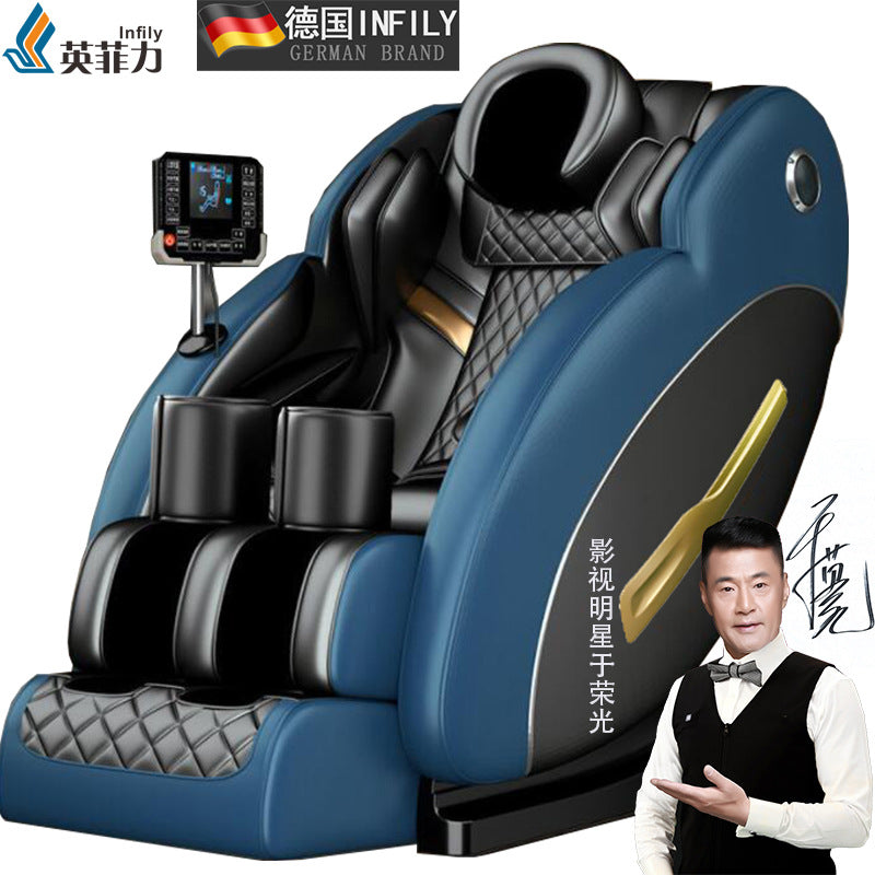 廣州倉庫發貨,60天内免費送貨到府--全自动多功能家用按摩椅,颈部背部全身电动太空舱按摩椅 Y-10 贈送一年免費售後服務