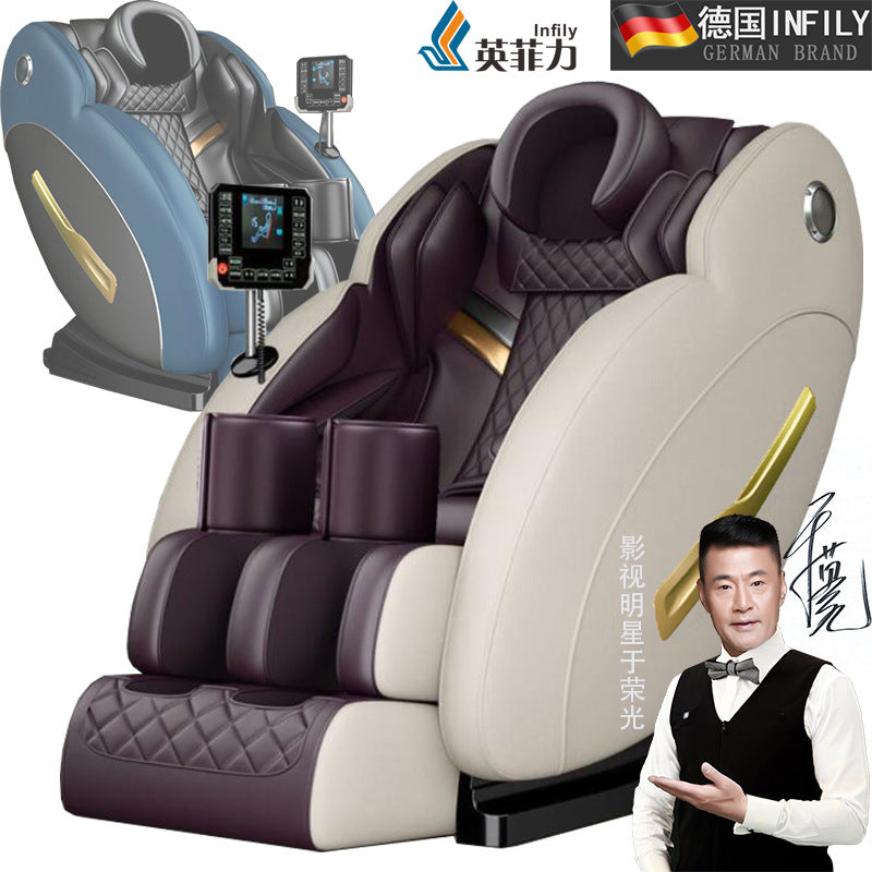 廣州倉庫發貨,60天内免費送貨到府--全自动多功能家用按摩椅,颈部背部全身电动太空舱按摩椅 Y-10 贈送一年免費售後服務