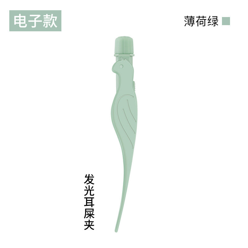 儿童发光采耳屎镊子,家用掏耳朵采耳工具,可视耳挖,带灯耳镊