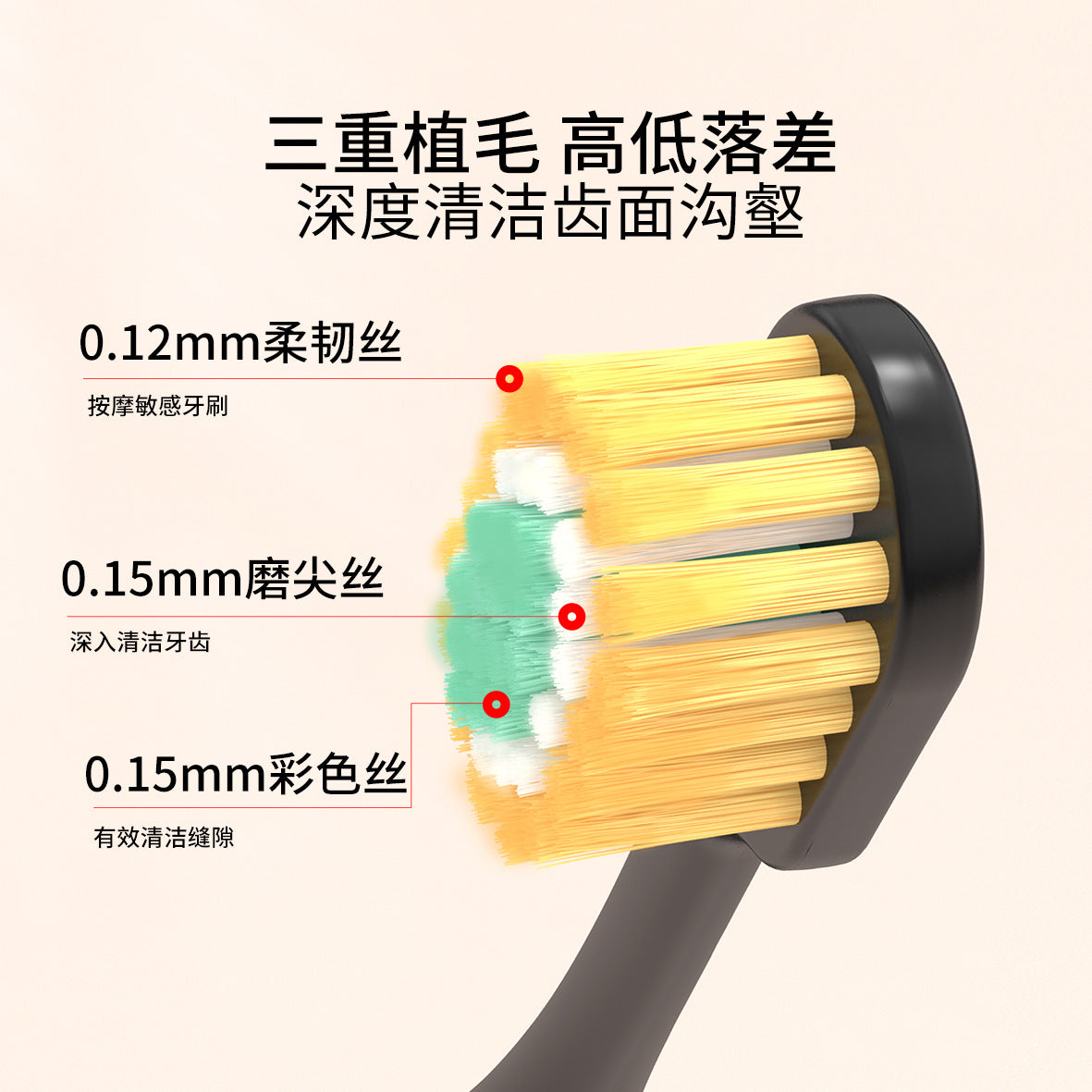 成人宽头牙刷软毛2支装 平替宽薄刷头家庭装大头情侣牙刷家用批发