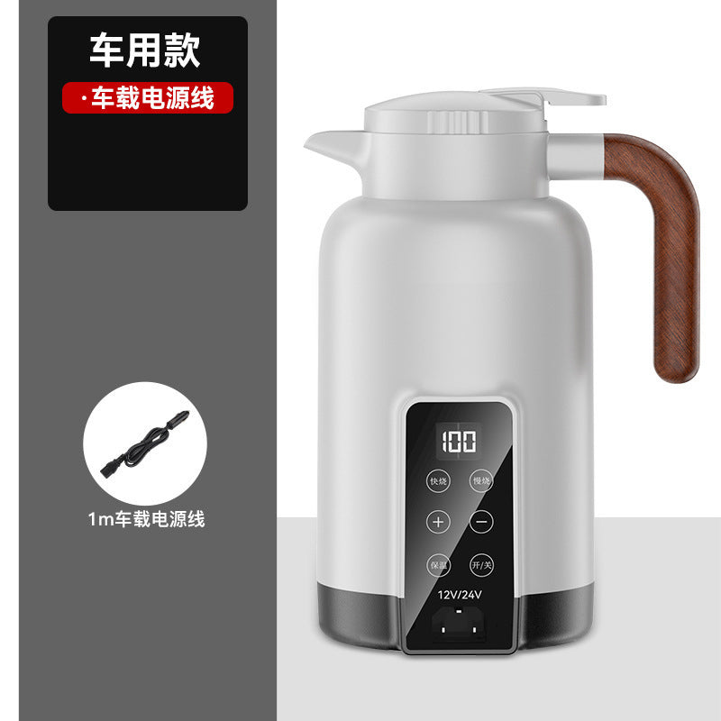 车载烧水壶,12v24v通用,货车专用大容量烧水杯,保温加热电热杯,热水器