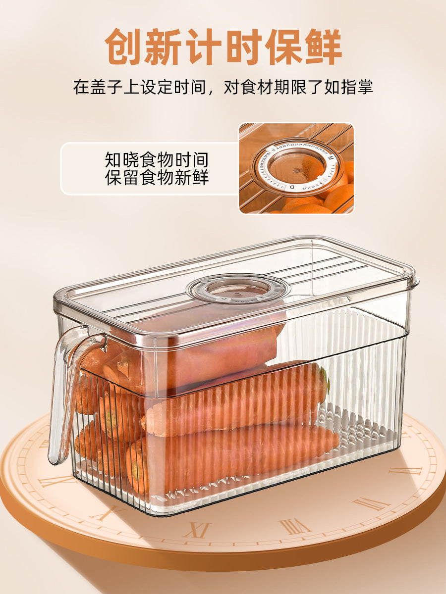 日式冰箱收纳盒,食品级厨房食物蔬菜保鲜盒,冰箱专用冷冻储物盒