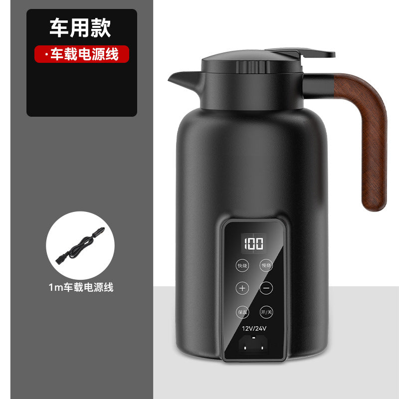 车载烧水壶,12v24v通用,货车专用大容量烧水杯,保温加热电热杯,热水器